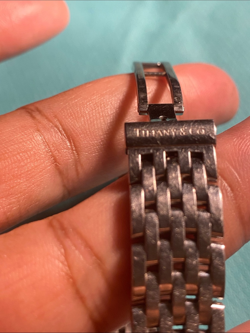 Tiffany & Co. Stainless Steel Roman Numeral Mark Bracelet Watch - Picture 4 of 7